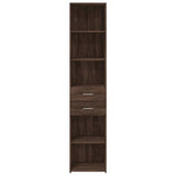 Highboard Brown Oak 40x42.5x185 cm Engineered Wood 3281447