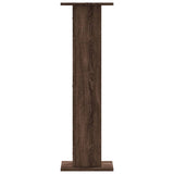 Speaker Stands 2 pcs Brown Oak 30x30x95 cm Engineered Wood 852678