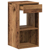 Bedside Cabinets with Drawer 2 pcs Old Wood 35x34x66.5 cm 858728