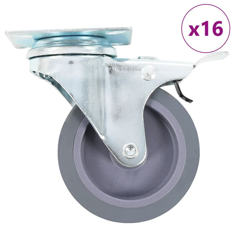 16 pcs Swivel Casters 75 mm 277838