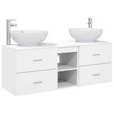 Bathroom Furniture Set 3 pcs White 49.5 x 44.5 x 65 cm 3405899