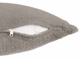 Cushion Cover 12 pcs HEERLEN Light Grey 50 x 50 cm Boucl 910911