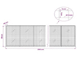 Gabion with 5 mm Wire and 5x5 cm Mesh 350x20x100 cm 3464065