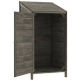 Garden Shed Anthracite Solid fir wood Compact Garden Shed 152180