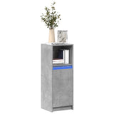 Sideboard with LED Concrete Grey 38x34x100 cm Engineered Wood 852169