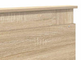Bed Frame with Headboard Sonoma 180 x 200 cm Solid Pine Wood 3410058