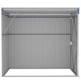 Wall-mounted Garden Shed Grey 118x194x178 cm Galvanised Steel 316222