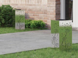 Solar LED Pathway Light 2 pcs Silver Stainless Steel 879769