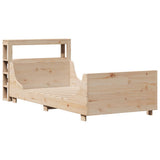 Bed Frame without Mattress 90x200 cm Solid Wood Pine 3306468