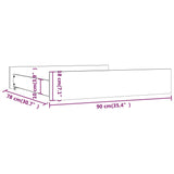 Bed Drawers 2 pcs Solid Wood Pine 814974