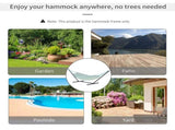 3.6m Extra-long Universal Hammock Stand Metal Frame Garden Camping Picnic Outdoor Patio Replacement T3398P318851
