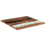 Square Table Top 80x80 cm 25-27 mm Solid Reclaimed Wood 286062