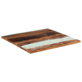 Square Table Top 80x80 cm 25-27 mm Solid Reclaimed Wood 286062