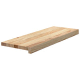 Stair Treads 12 pcs Untreated 70x30x2 cm Solid Wood Oak 3282923