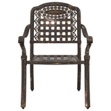 Garden Chair 2 pcs Bronze 55 x 56.5 x 91cm Aluminium 42002370