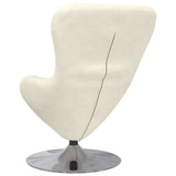 Egg Chair Cream 63 x 73 x 90 cm Velvet 42002733