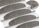 Stair Mats 30 pcs 65x21x4 cm Grey Half Round Large 3365812