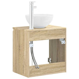 Wall-Mounted Sink Vanity Sonoma Oak 49.5 x 41 x 64.5 cm 890394