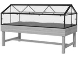 60 x 120cm Raised Garden Bed with Wooden Base - Grey T3398P313653
