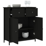 Sideboard Black 70x30x80 cm Engineered Wood 835524