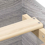 Bed Frame without Mattress Grey Sonoma 120x190 cm Small Double 3203780