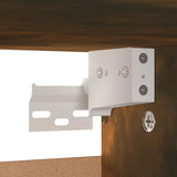 Shoe Cabinet Smoked Oak 60x35x70 cm Engineered Wood 816008