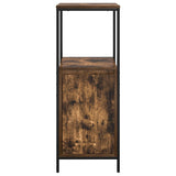 Bathroom Cabinet with Shelves Smoked Oak 36x35x95 cm 861914