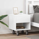 Bedside Table 2 pcs White 40.5 x 40 x 48 cm Engineered Wood 891057