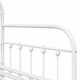 Daybed Frame White 90 x 200 cm Powder-Coated Steel 42002652
