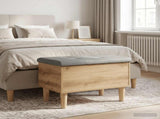 Storage Bench with Cushion Artisan Oak 62 x 42 x 46 cm 8017734