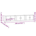 Wall-mounted TV Cabinets 3 pcs Grey Sonoma 80x34.5x40 cm 3188364