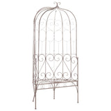 Garden Bench Antique Brown Wrought iron 95 cm Tough 45433