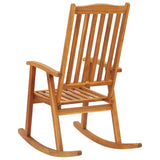 Rocking Chair Brown Solid Acacia Wood Large Durable 311844