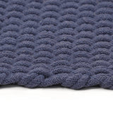 Rug Rectangular Navy Blue 180x250 cm Cotton 345128