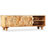 TV Cabinet Natural Mango Wood Solid Mango Wood 118 x 35 x 40 cm 245136