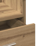 Podium with Drawer Artisan Oak 55 x 55 x 107 cm Engineered Wood 862298