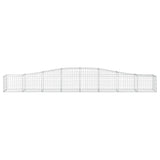 Arched Gabion Baskets 15 pcs 400x50x40/60 cm Galvanised Iron 3145926