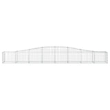 Arched Gabion Baskets 15 pcs 400x50x40/60 cm Galvanised Iron 3145926