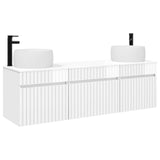 Bathroom Cabinet Set 3 pcs High Gloss White 49 x 44.5 x 66 cm 3405771
