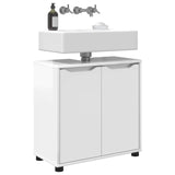 Bathroom Basin Cabinet High Gloss White 60 x 30 x 60 cm 888751