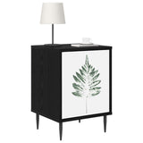 Bedside Cabinet HANAU 2 pcs Black Oak 36 x 33 x 51 cm 8007262