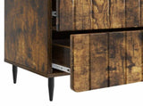 Bedside Cabinet Smoked Oak 62 x 34.5 x 49.5 cm Engineered Wood 894320