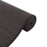Rug Rectangular Dark Brown100x1000 cm Bamboo 376971