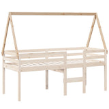 Kids' Bed Roof 209x95.5x88 cm Solid Wood Pine 846946