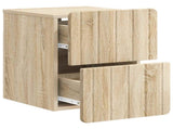 Wall-Mounted Bedside Cabinet 2 pcs Sonoma Oak 33 x 34.5 x 43 cm 898300