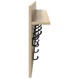 Wall-Mounted Coat Rack with Shelf Sonoma Oak 100 x 40 x 12 cm 874445