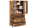 Highboard Old Wood 69.5 x 34 x 180 cm Engineered Wood 3415776
