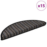 Self-adhesive Stair Mats 15 pcs Anthracite 56 x 17 x 3 cm 42011438