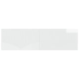 Wall-Mounted Headboard HOORN High Gloss White Engineered Wood 897379