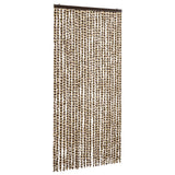 Insect Curtain Beige and Brown 100x220 cm Chenille 325450